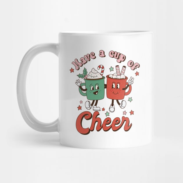 Retro Christmas Have a Cup of Cheer Hot Coco by Nova Studio Designs